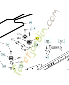 Poulie de traction référence 583512101