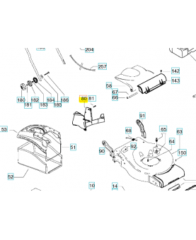 Baffle rear insert 46cm rf