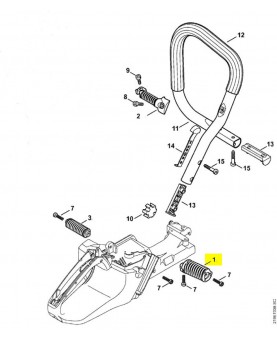 Ressort anti vibration 1138-790-8300. Pièce détachée Stihl / Vicking