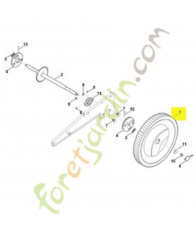 Roue arriere d.420 mm