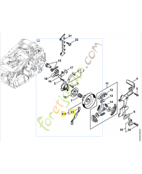 Pignon 1/4p-8dts 1146-640-2004. Pièce détachée Stihl / Vicking
