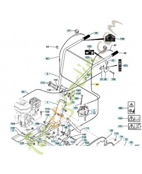 Câble 531008209. Pièce de rechange Husqvarna