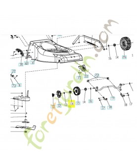 Roulement 587912901. Pièce de rechange Husqvarna