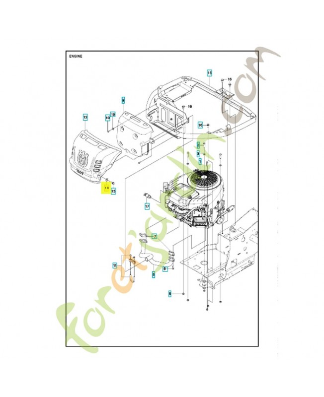 Rondelle 506839401. Pièce de rechange Husqvarna