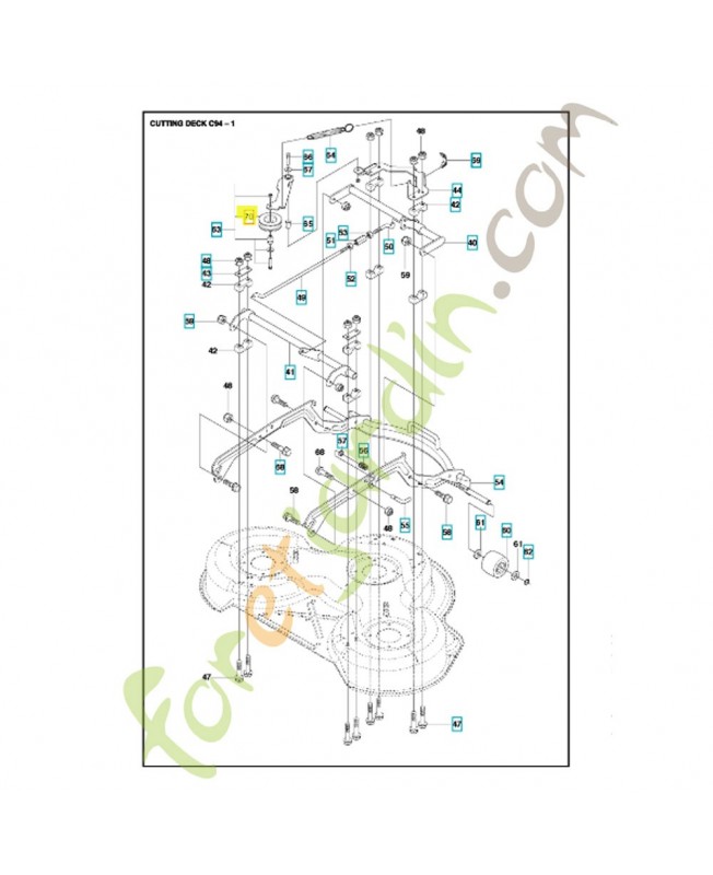 poulie 588234701 husqvarna