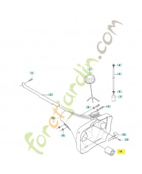 Anti vibration élément 510208701. Pièce de rechange Husqvarna Remplace référence 503956101