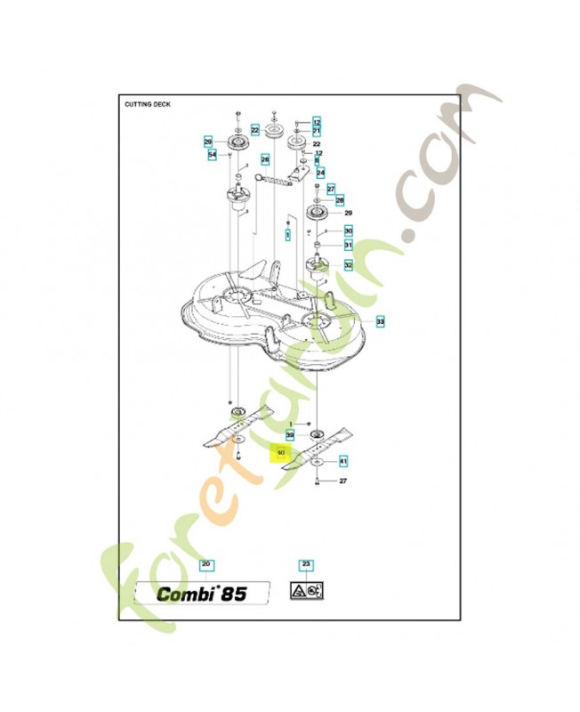 lame 581083501. Pièce de rechange Husqvarna
