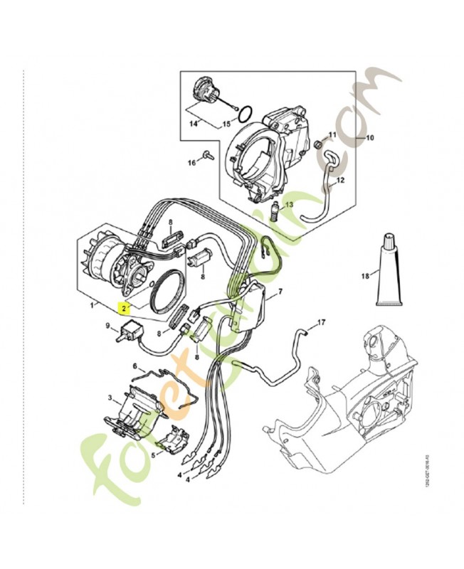 Vis sans fin 1252-640-7100. Pièce détachée Stihl / Vicking Vis sans fin 1252-640-7100. Pièce détachée Stihl / Vicking