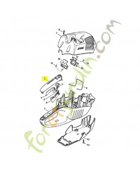 Monture de poignée 4851-791-0601. Pièce de rechange Sithl / Vicking