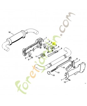 Ressort coudé 4137-182-4505. Pièce de rechange Sithl / Vicking