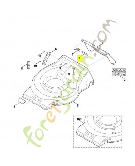 Boulon 6350-706-5900. Pièce de rechange Sithl / Vicking