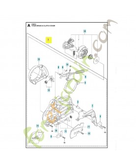 carter d'embrayage complet 576274501. Pièce de rechange Husqvarna