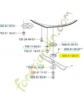 Support 535410801. Pièce de rechange Husqvarna