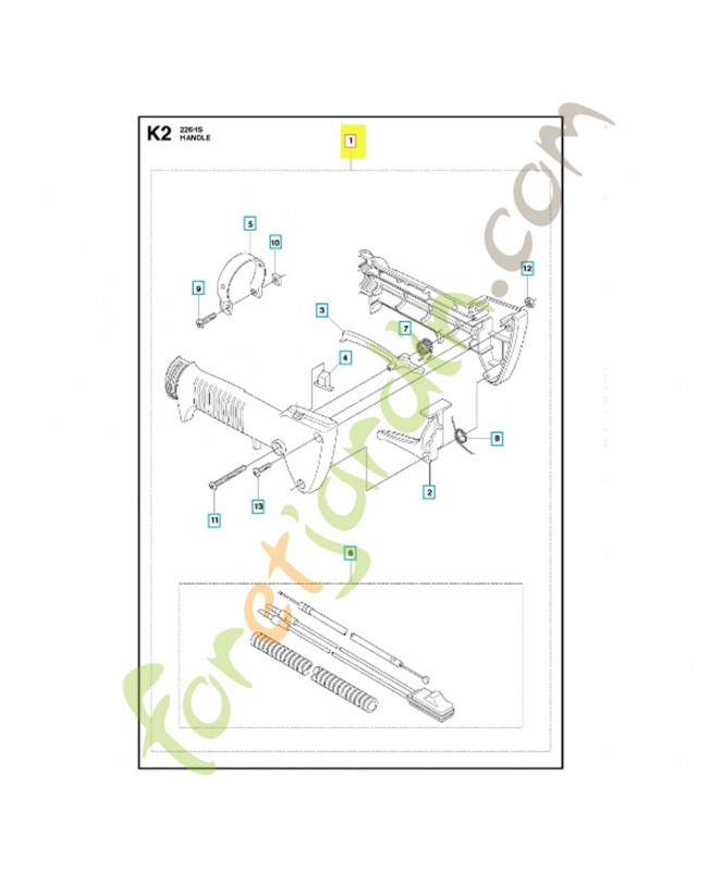 Levier 506687001. Pièce détachée Husqvarna