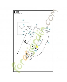 Axe 505531101. Pièce de rechange Husqvarna