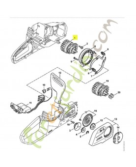 Moteur électrique v/ hz 1254-600-0241. Pièce détachée Stihl / Vicking