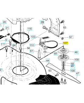 courroie 579273201. Pièce de rechange Husqvarna