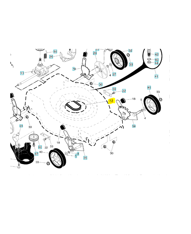 Courroie husqvarna 580364604. Pièce de rechange Husqvarna