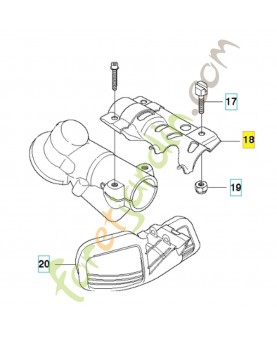 Plaque 537230301. Pièce de rechange Husqvarna
