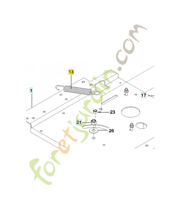 Ressort tension courroie Ressort tension courroie