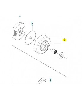 Cloche embrayage complet 530048132 husqvarna
