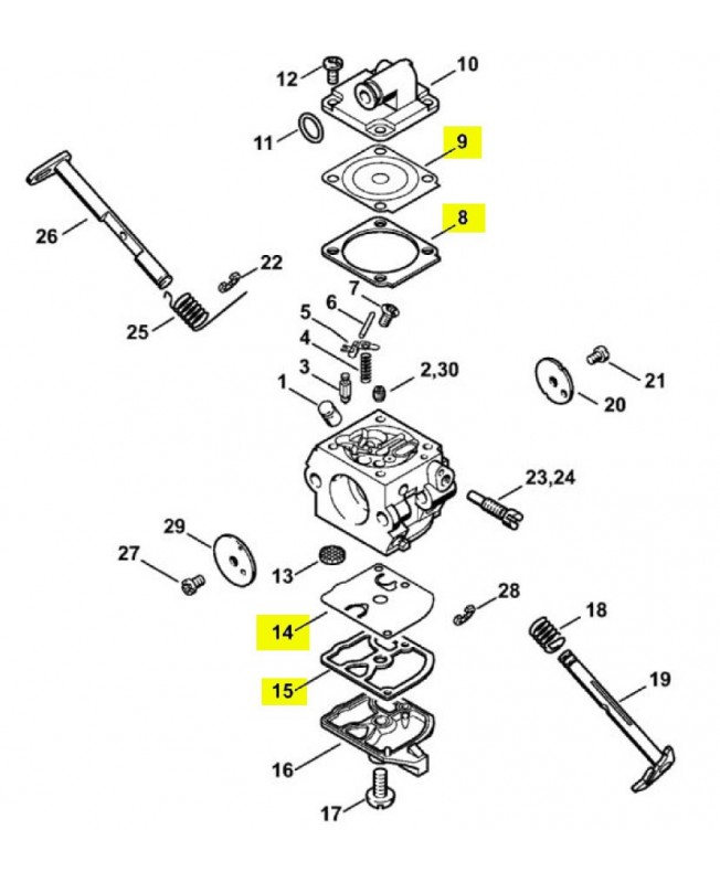 Jeu de joints 1130-007-1061 stihl