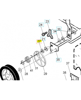 Support bearing asm machined s