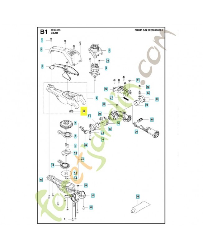 Roulement à billes 592994601. Pièce détachée Husqvarna