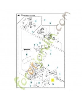 Plaque d'usure 505321001. Pièce de rechange Husqvarna