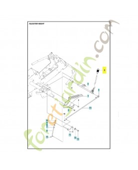 Poignée 588164101. Pièce détachée Husqvarna
