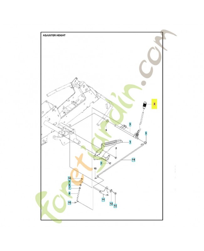 Poignée 588164101. Pièce détachée Husqvarna