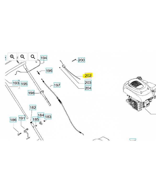 CABLE ASSEMBLE husqvarna référence 582192102