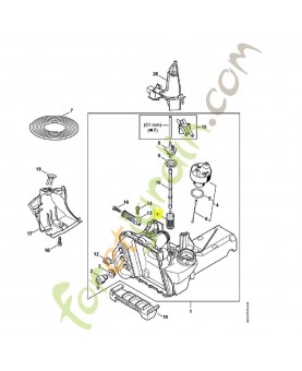 Crépine d'aspiration 4250-350-3501. Pièce détachée Stihl / Vicking