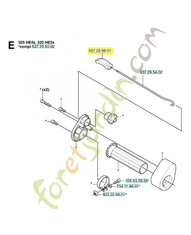 Clips 537295601 husqvarna