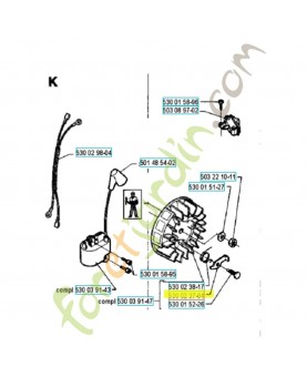 Cliquet 530023784. Pièce de rechange Husqvarna