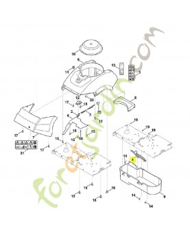 Couvercle 6012-701-0900. Pièce de rechange Sithl / Vicking