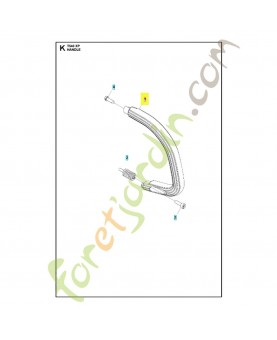 poignée avant 506495203. Pièce de rechange Husqvarna 