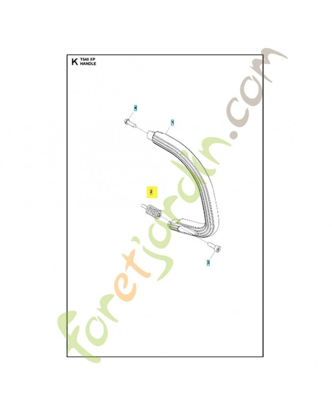 Antivibration élément 510363401. Pièce de rechange Husqvarna