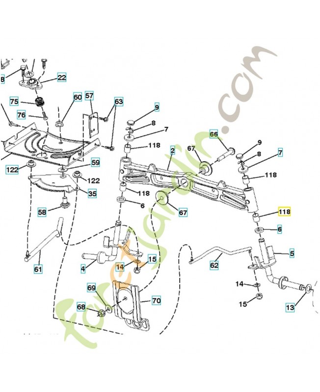 Roulement 532406013. Pièce de rechange Husqvarna