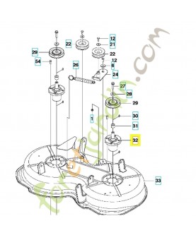 Palier de lame complet 573968602 husqvarna
