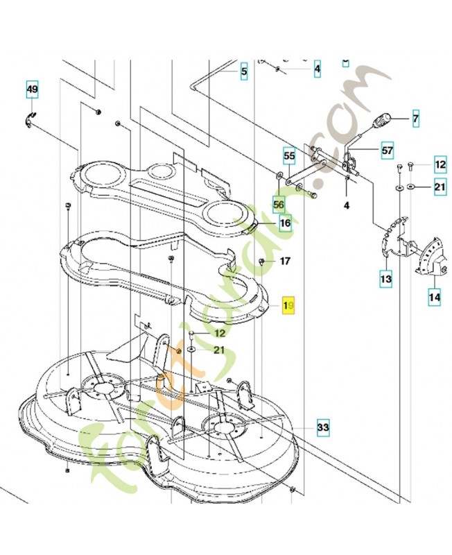 carter 574172001. Pièce de rechange Husqvarna carter 574172001. Pièce de rechange Husqvarna