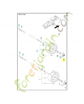 Enjoliveur 544353501. Pièce de rechange Husqvarna