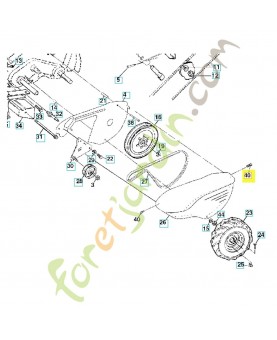 Vis 532170488 husqvarna 170488. Pièce de rechange Husqvarna