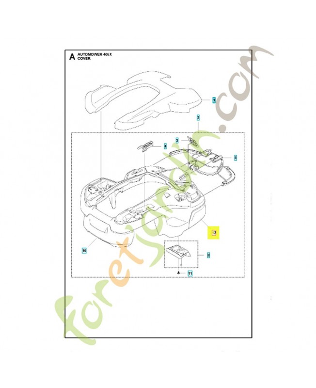 capot de protection 599296201- Pièce détachée Husqvarna capot de protection 599296201- Pièce détachée Husqvarna