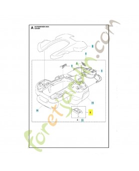 Couvercle 599991001 . Pièce détachée Husqvarna