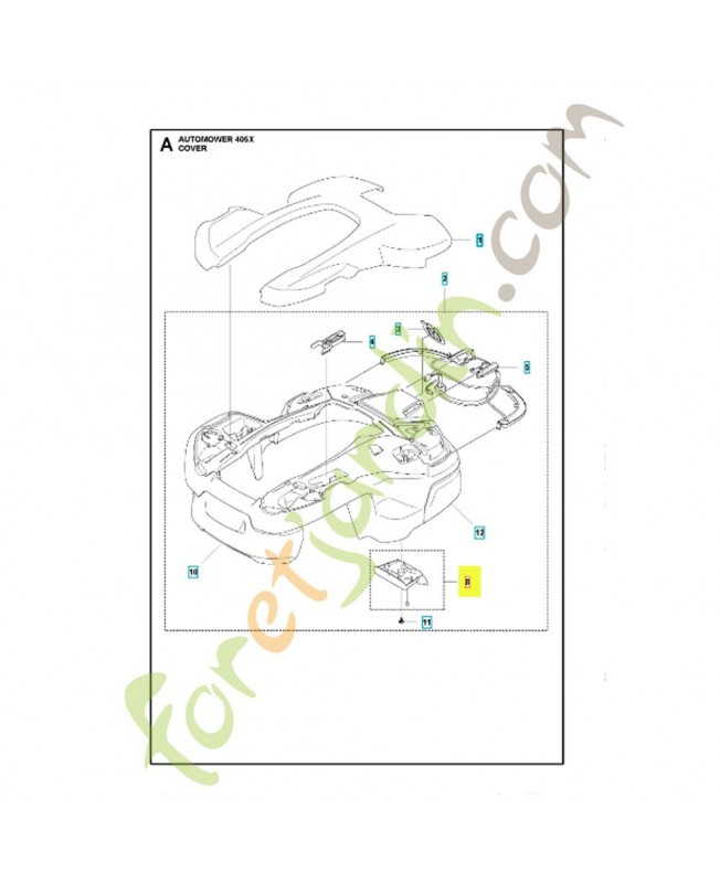 Couvercle 599991001 . Pièce détachée Husqvarna Couvercle 599991001 . Pièce détachée Husqvarna