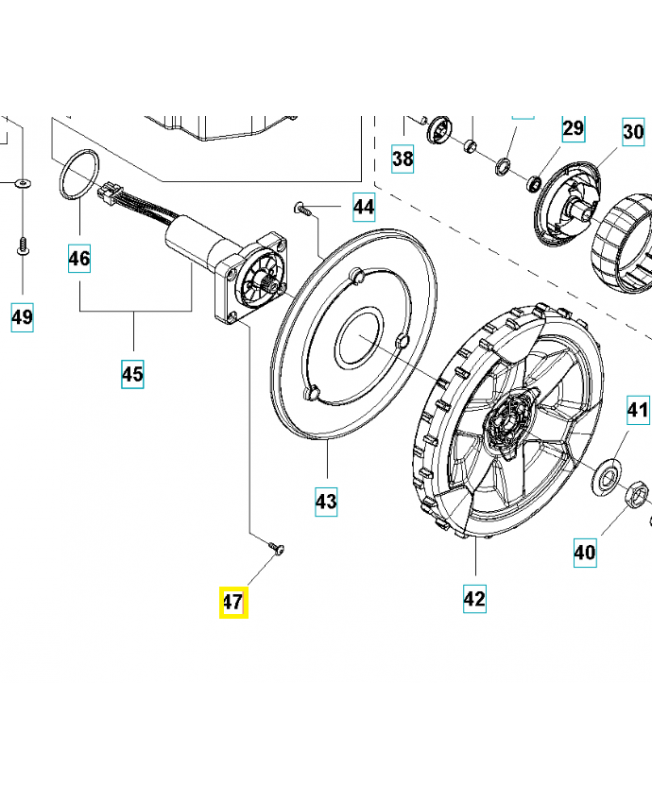 Vis 574450101. Pièce de rechange Husqvarna Vis 574450101. Pièce de rechange Husqvarna