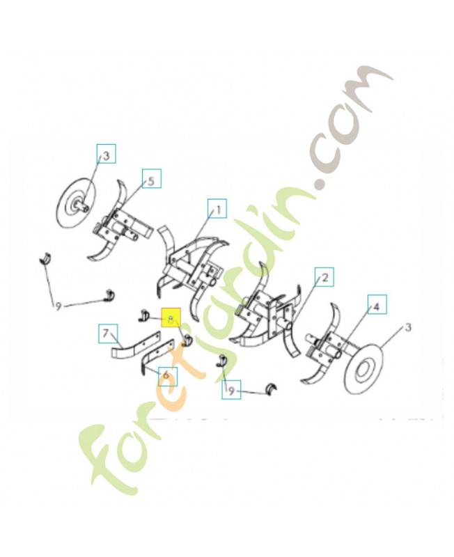 Collier de serrage 577453601. Pièce de rechange Husqvarna 519653093