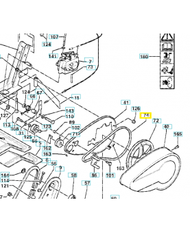 Courroie 544244001. Pièce de rechange Husqvarna