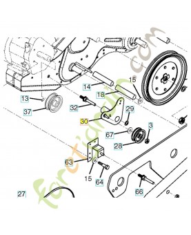 Support 584289401. Pièce de rechange Husqvarna